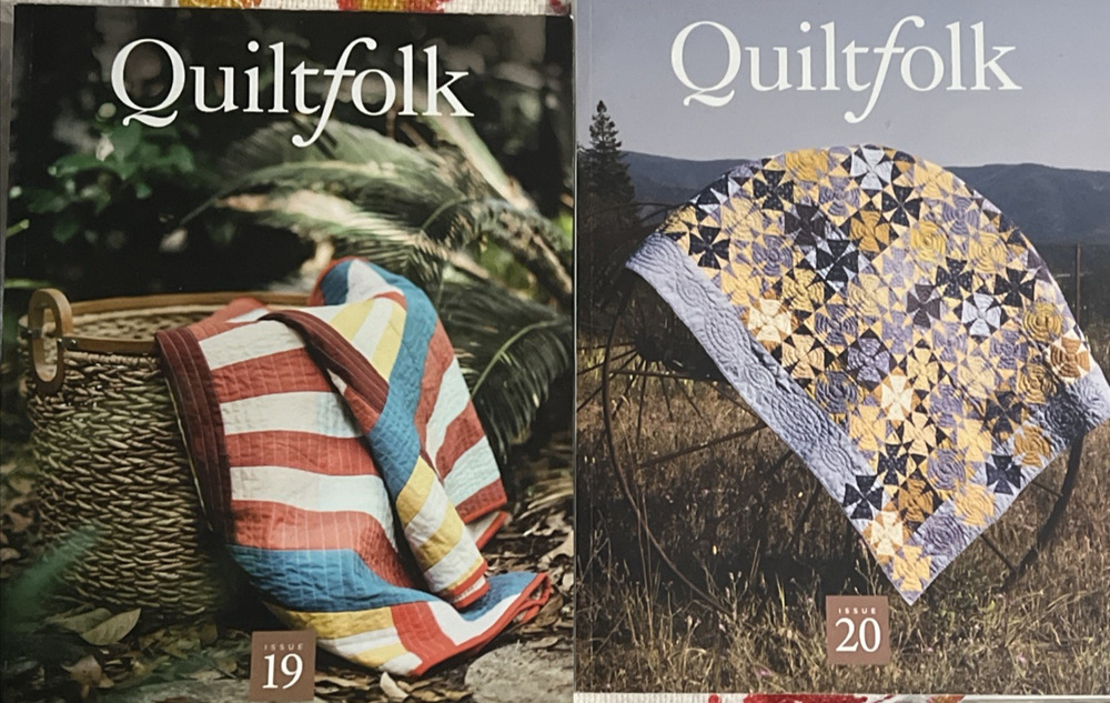 Quiltfolk Quilting Magazine Issues 19 & 20 Very Good Condition - OOP
